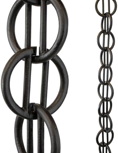 Nutshell Stores Cast Zen Loops Rain Chain - Black - 10 Feet