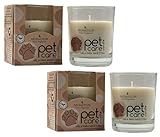 Vela Aromática Pet Care 120g con Eliminador de Olores PureTech | Cera Vegetal Segura para Mascotas | Vela Perfumada Cítrica y Amaderada | Duración 28h | AROMATIUM MASCOTAS (Pack 2)
