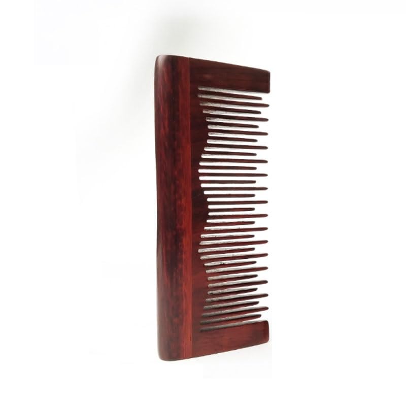 The Wooden Comb is Carried with The Long Hair Used to The Children