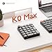 Keychron K0 Max Wireless Low-Profile Number Pad, QMK/VIA Programmable, Hot-Swappable Brown Switch, RGB Backlit, 2.4GHz & Bluetooth 5.3, 1000Hz Polling Rate, with Knob, for Windows/Mac