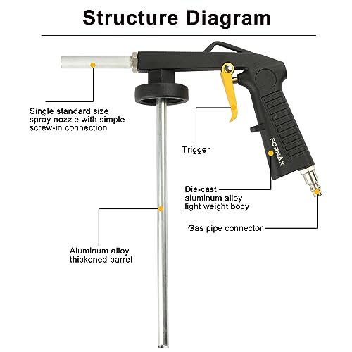 Image of FORNAX Air Undercoating Spray Gun for Rubberized Undercoat, Rust Proofing and Chip Guard Paint