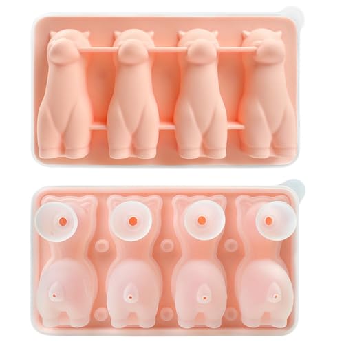 Molde para cubitos de hielo de silicona alpaca 3D miniatura 1