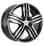 Center Hole/hube Bore: 82 FELGA RONAL R57 7.5X18 5X114.3 ET45 CZARNY/POLER
