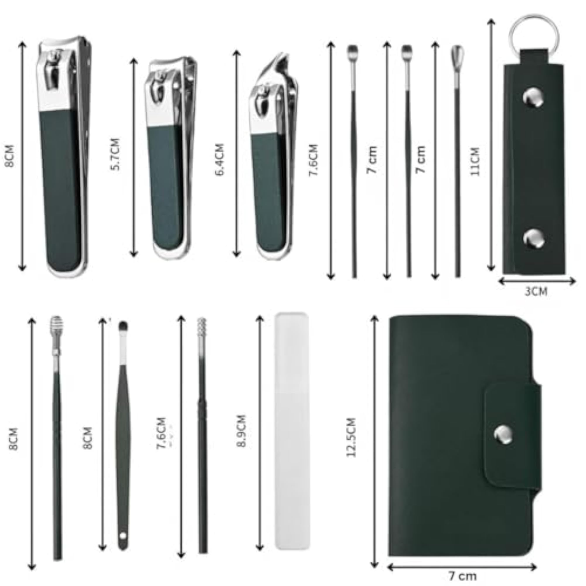 10 In 1 Manicure & Pedicure Tools Kit