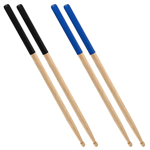 EXCEART 2 Pares Baquetas Baquetas Baquetas Bordo Com Não- Borracha Antiderrapante Lidar Com Ponta de