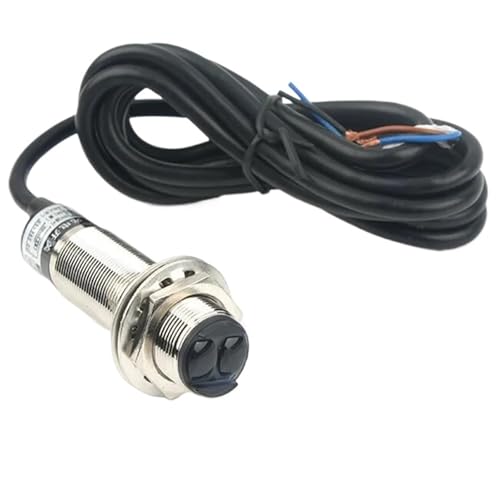 Interruptor fotoeléctrico M18 regulable para control de presencia en líneas de montaje