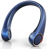 FrSara Portable Leafless Neck Fan, 4000mAh, USB Charging, 360° Surrounding Air Outlet, Three-speed A