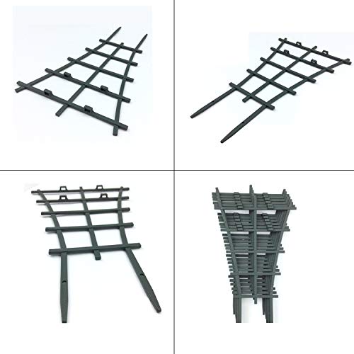 Feitore Mini Plant Trellis Garden Trellis For Climbing Plants Outdoor Plastic Superimposed Potted Plant Support Flower Supports (4 Pcs) #TOP7