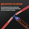 2 Pack Non-Contact Voltage Detector, Voltage Tester Electrical Tester, AC 12V/48V/70V-1000V, Wire Tester with Buzzer Alarm and Flashlight, Wire Breakpoint Finder, Orange & Red