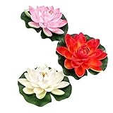 Ornement de lotus : fabriqué en matériau pu de pour un look extrêmement beau et élégant, lotus décoratif