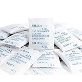 50 Stück Silicagel Beutel, Vakuum Silica Gel Packs, Silica Gel Trockenmittel Silica Gel Beutel, Silica Kugeln für Kleidung Lagerung, Schuhentfeuchter, Schubladen