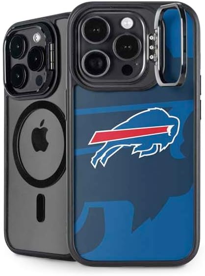 Skinit Kickstand Phone Case Compatible with iPhone 14 Pro - Officially Licensed NFL Buffalo Bills Distressed Design