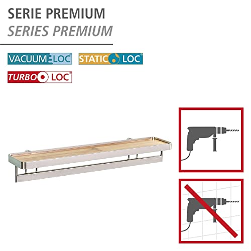 Miniatura 2 de Wenko Estante De Especias Con Barandilla Premium - Estante De Especias 40 X 5.5 X 8 Cm, Plata Mate