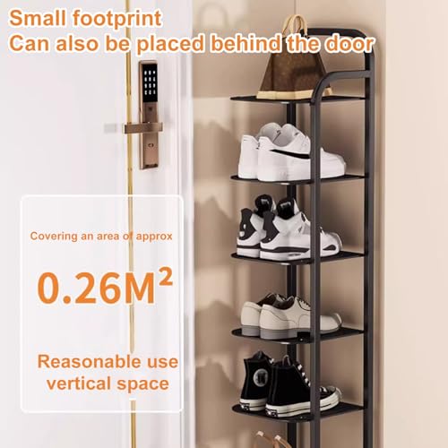 Étagère chaussures peu encombrante structure robuste en métal 10 niveaux - 4
