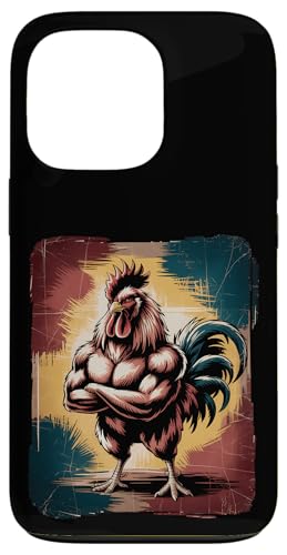 Musculación en Casa Hombre Marca hand drawn vintage rooster shirt