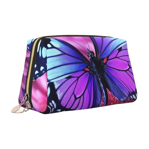 Pochette de maquillage étanche à fermeture éclair dorée - 2