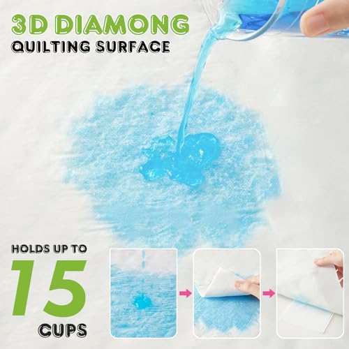 30PCS Scented Cat Pee Pads for Tidy Cats Breeze Litter System - Super Absorbent Refills (16.9x11.4)