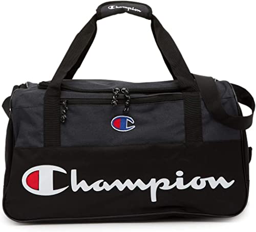 Champion Forever Champ Utility Duffle Bag with Shoulder Strap,Black, One Size