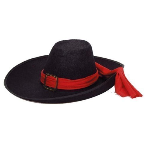 Faram Musketierhut in schwarz