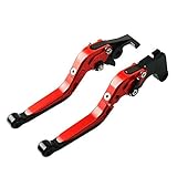  CNC Kupplung- & Bremshebelsets Klappbar Ausziehbar Für Honda CB650R CB 650 R CBR650R CBR 650 R 2019 Rot