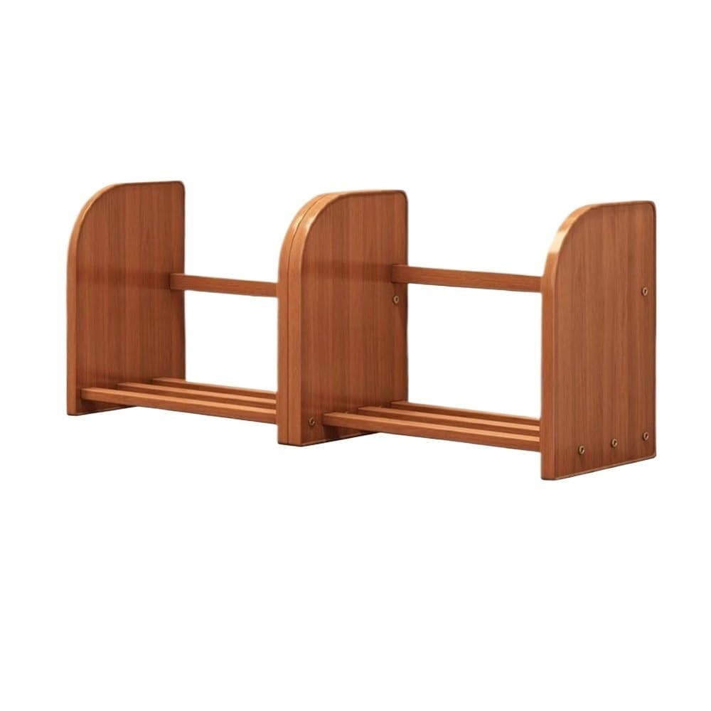 AYCDL Bookcase Stretchable Freestanding Bookshelf, Bamboo Desktop Organizer, for Office Books Supplies Accessories Storage Display Rack Display Shelf