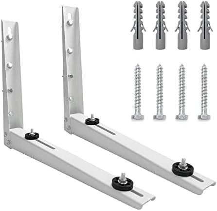 JENCEAILL Mini Split Brackets for Outside, Universal 9000 BTU - 18000 BTU Mini Split-System Air Conditioners, Mounting Outdoor Split AC Unit(2 Pcs, 21.6" x 17.7", 280lbs Max Weight)