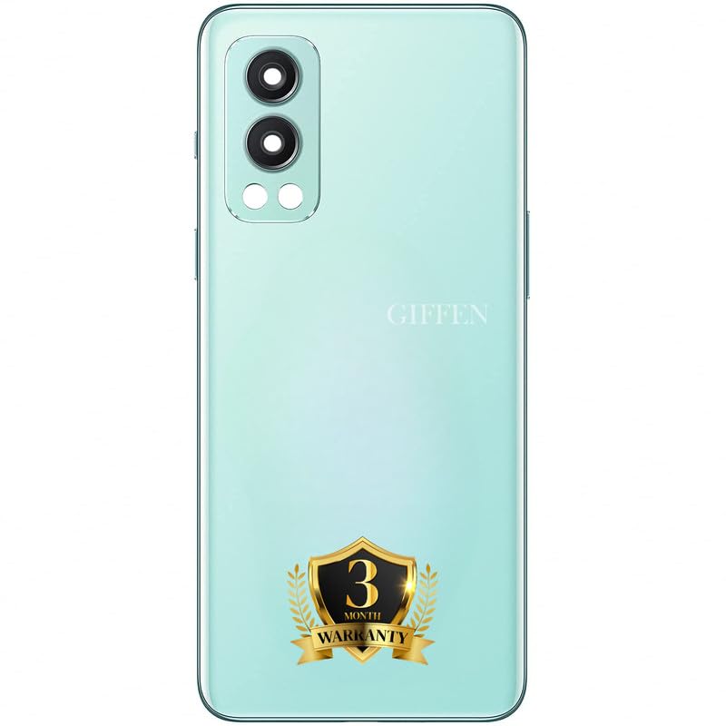 Image of GIFFEN 100% OG Mobile Back Panel Back Glass Compatible with OnePlus /One Plus / 1+ Nord 2 5G (Blue Haze) with Camera Lens | with Logo & 3 Months Warranty