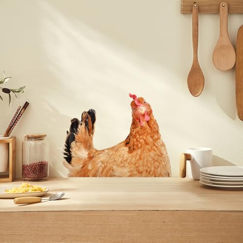 Vinilo decorativo de gallinas para ventana y pared miniatura 1