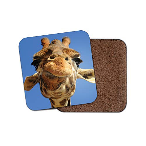 1 sous-verre mignon girafe – Safari Afrique Animal sauvage Zoo Nature #8956