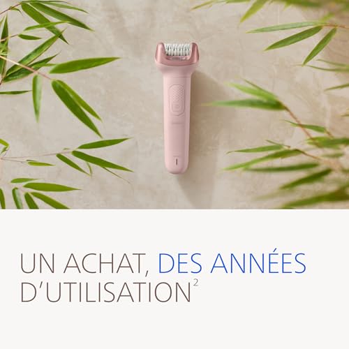 Philips Épilateur série 9000 – épilateur électrique sans fil, sur peau sèche ou humide, épilation jambes, corps et maillot, avec ProGuide, 8 accessoires, autonomie 60 min, modèle BRE719/00