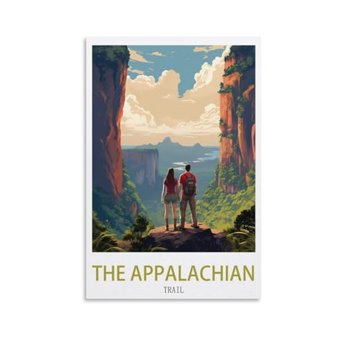 Toile Appalachian Trail HeyBox pour salon et bureau grand format rétro