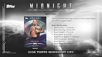 2026 Topps Midnight UFC Hobby Trading Card Box (3 Autograph Card Per Box) — image 4
