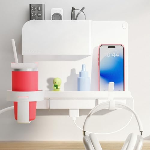 WallShelfie Bedside Wall Organizer & Dorm Decor - Dorm Room Essen...