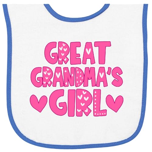 inktastic Great Grandma's Girl Granddaughter Gift Baby Terry Cloth Bib