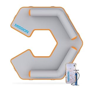 MISSION Boat Gear Lounge Reef Mat: Inflatable Floating Water Lounge for Lake Relaxation & Comfort