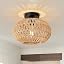 Rattan Boho Ceiling Light Ø30cm
