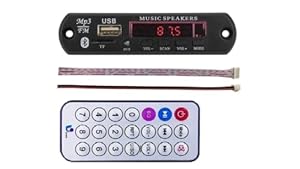 ESPtronics Bluetooth Fm USB AUX Card MP3 Stereo Audio Player kit with IR Remote for DIY Home Theater