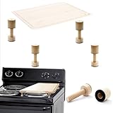 ANFU Cutting Board Adjustable Feet, Wood Adjustable Feet for Countertop Cutting Board- Kit to Elevate and Skid-Proof Your Chopping Boards (Not included Boards)