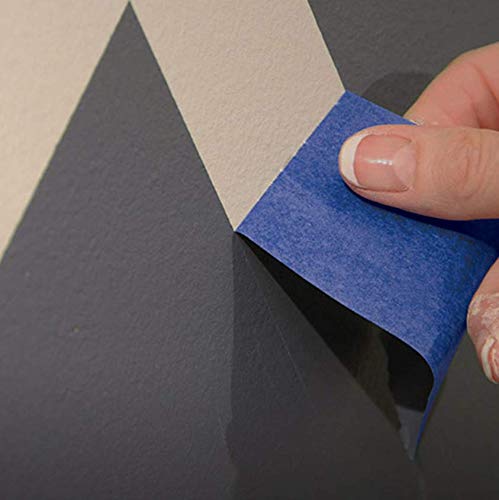 Idl Packaging 1-Inch X 60-Yard Blue Painter's Tape, Natural Rubber (Pack Of 3 Rolls) - Sharp Lines And Surfaces Protection - Easy-To-Remove Tape Leaving No Residue - Perfect For Painting Works #TOP6