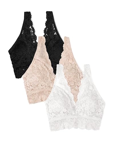 Image of Smart & Sexy Women's Signature Lace Deep V Neck Wireless Bralettes