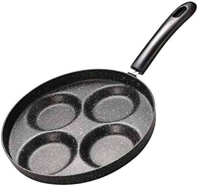 Induction Cooker Special Frying Egg Pan Four Grid Poached Egg Egg Dumpling Mold Household Maifan Stone Non-Stick Breakfast