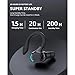 Wisoqu Single Ear Earphone, IPX4 Bluetooth Headset, Ergonomic Shape, HD Stereo Sound, All Day Comfortable Using for Driving Cycling Running, Wisoque1d2yrfnbm