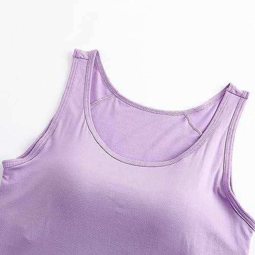 Image of Womens Modal Built-in Bra Padded Camisole Yoga Tanks Tops