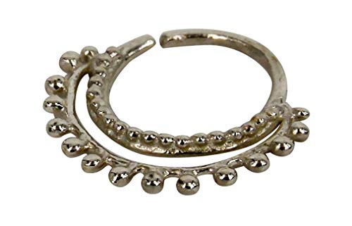 Sterling Silver Nose Ring 20G Tribal Indian Nose Hoop Ring Tragus Cartilage Earrings Hoop Helix Piercing Body Nose Piercing Jewelry Nostril Ring Face Piercing Jewelry