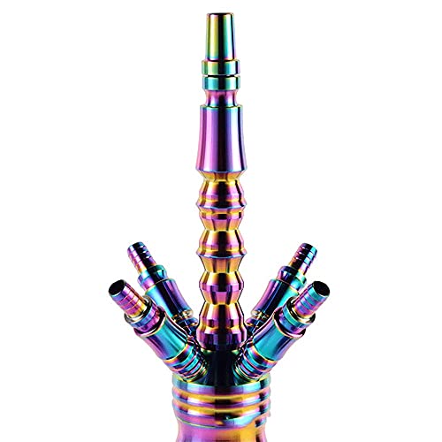 JYXZM Moderne Hukahn Shisha mit Keramikschale & Silikonschlauch Kohlezzangen - Deluxe Mittelhukas Shisha Raucher-Kit – Bild 3