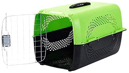 Pet Believe IATA Approved Pet Travel Carrier Plastic Handle Hinged Door Folding Crate Transport Box Crate Cage for Puppi
