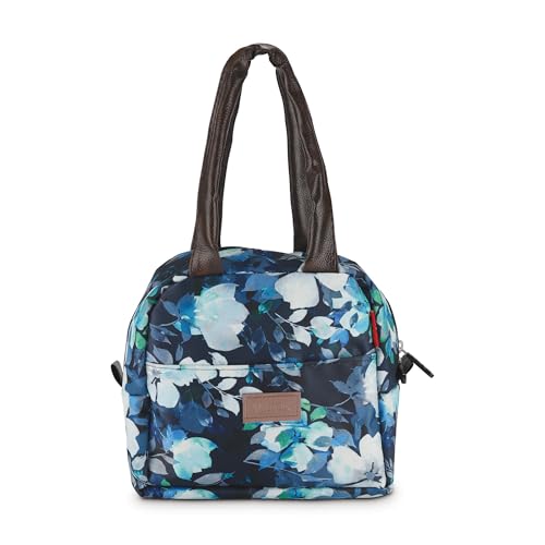 Image of MILTON Floral Lunch Bag I Design Tiffin Bag for Office for Men, Women I Eco Friendly, Spacious, Durable I 2.5 L I Blue
