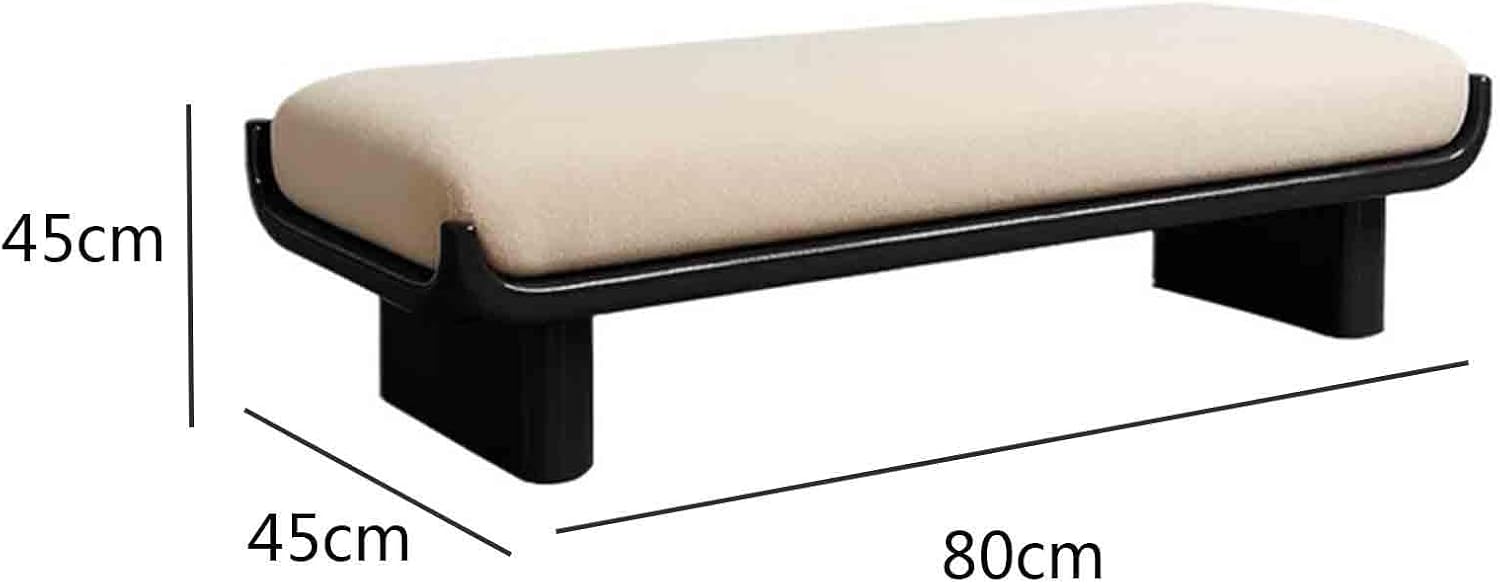 Wooden and Fabric Long Shoe-Changing Bench for Living Room and Bed end Foyers(XS)
