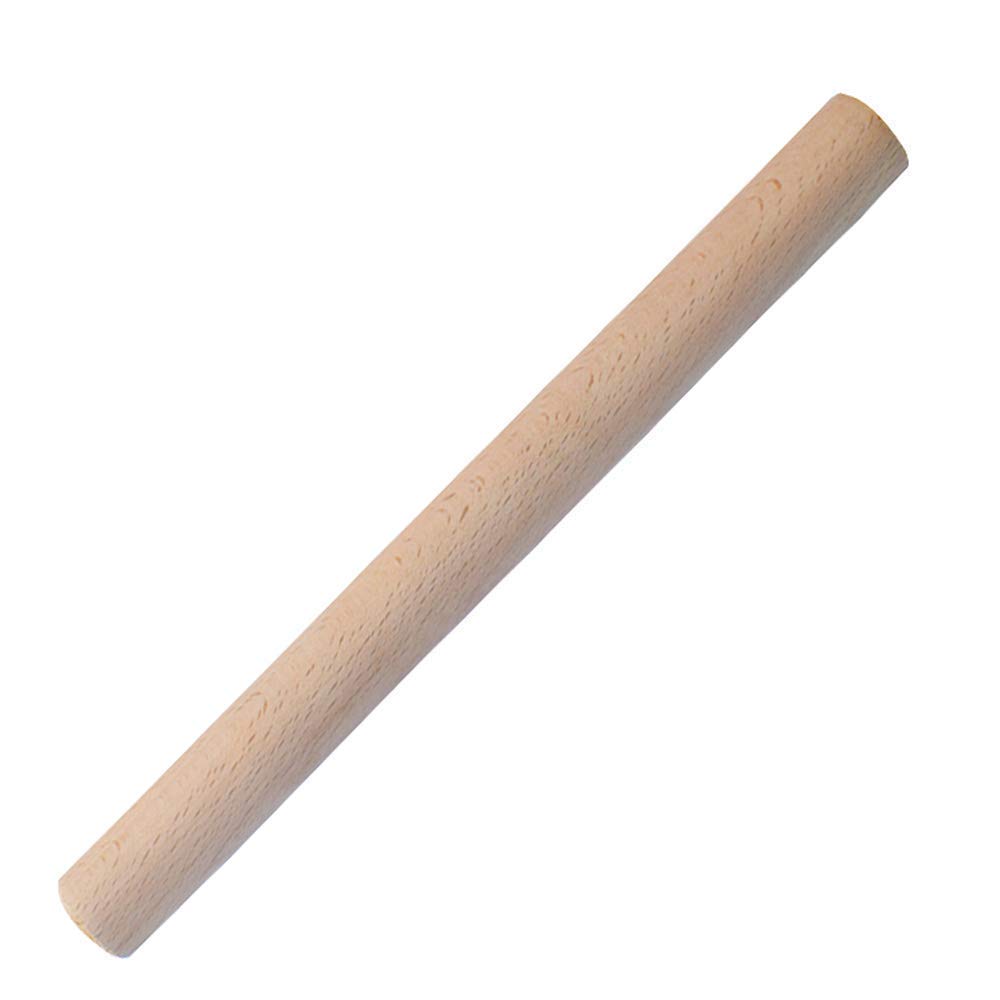 Nudelholz aus Buche, Nudelholz massiv, Premium-Nudelholz aus unlackiertem Massivholz – ideal for Kekse, Teig, Gebäck, Snacks, Brot, Pizza und Fondant – Größenoptionen: 7,87 Zoll bis 19,68 Zoll