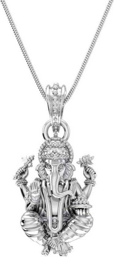 Pendentif argent sterling Ganesh pour attirer la chance et la bonne santé